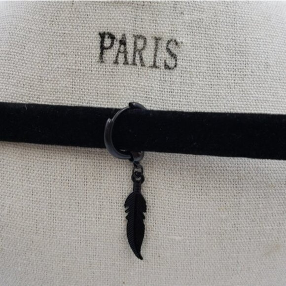 Punk Feather Stainless Steel Black Plating Drop Earring Raven Festival G… - Picture 5 of 8